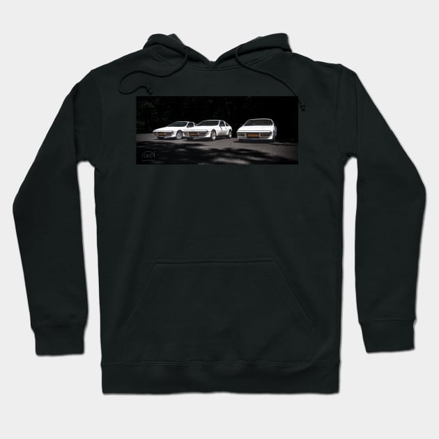 French 80s car design excellence in threefold Hoodie by arc1